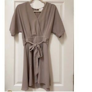 Sugarlips dillards  taupe mini dress size Med.